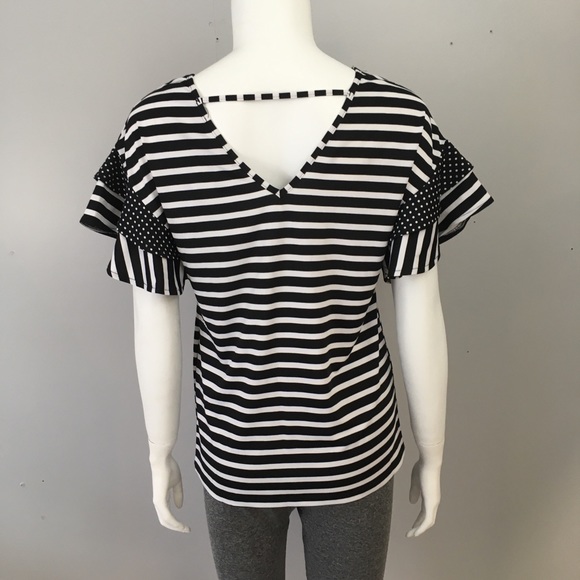 New! Cleo Striped Shirt - Picture 4 of 7